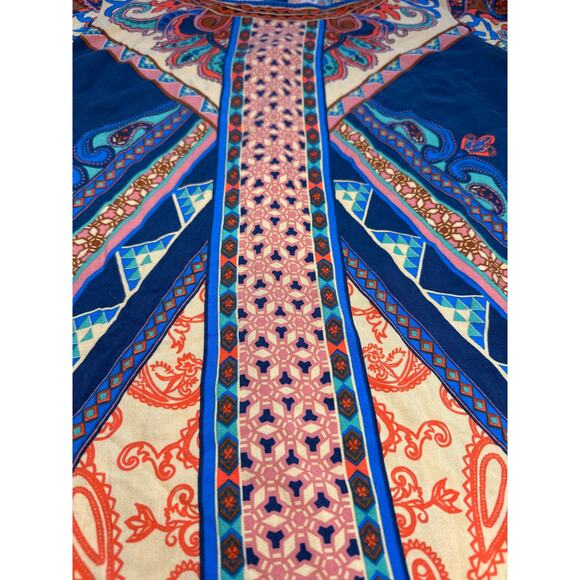 Flying Tomato Retro Bell Sleeve Top Blue Large - Picture 2 of 5